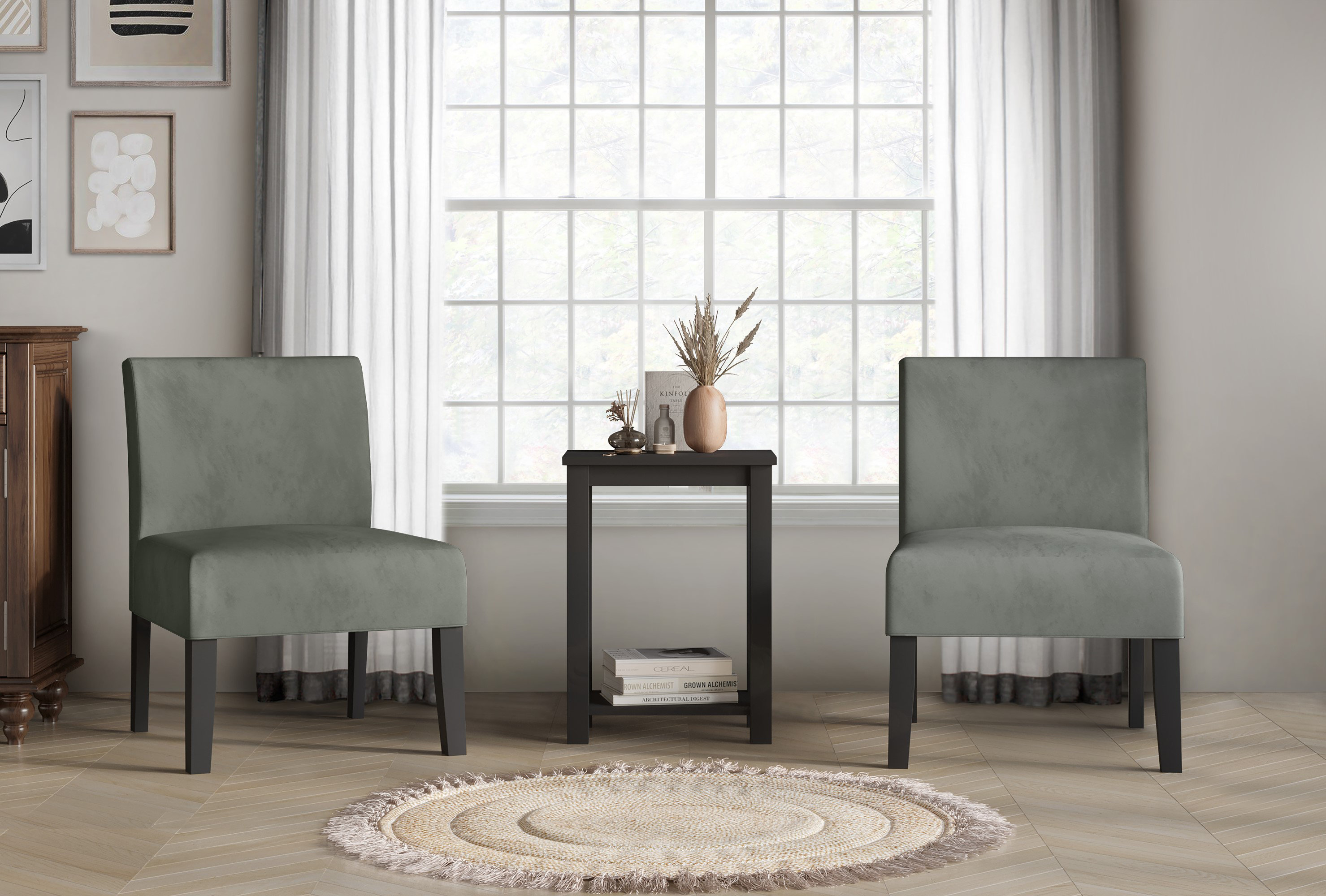 Red Barrel Studio Accent Chairs and Tall End Table Reviews Wayfair